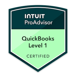 Intuit ProAdvisor: QuickBooks Level 1 Certified